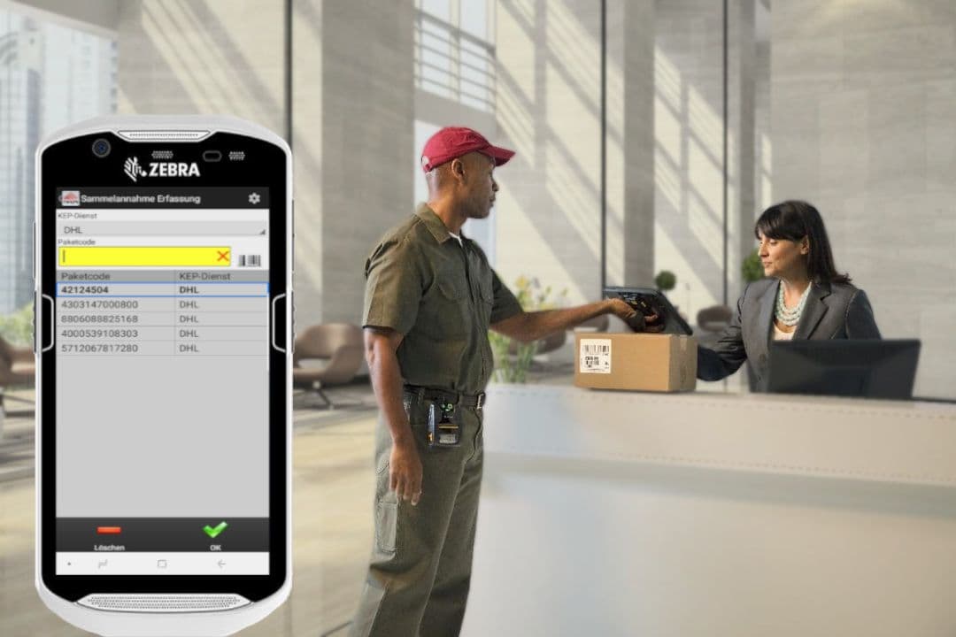 Barcode Mobile Datenerfassung Hauspostverteilung Warenverteilung Barcode Mobile Datenerfassung Hauspostverteilung Warenverteilung