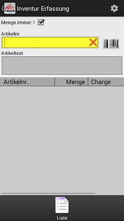 ERP Inventur App Charge ERP Inventur App Charge