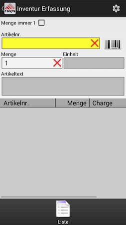 Inventur App Charge Inventur App Charge