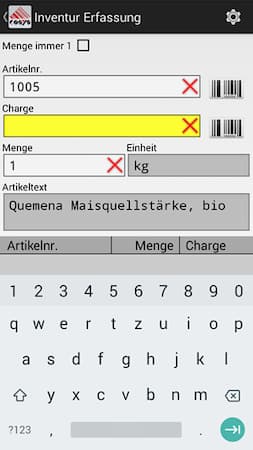 Inventur App Charge Inventur App Charge