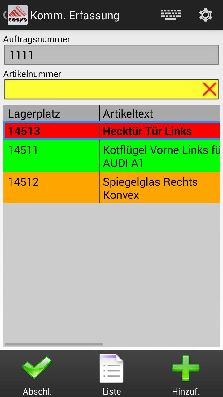Kommissionierung WMS Warehouse Management System Kommissionierung WMS Warehouse Management System