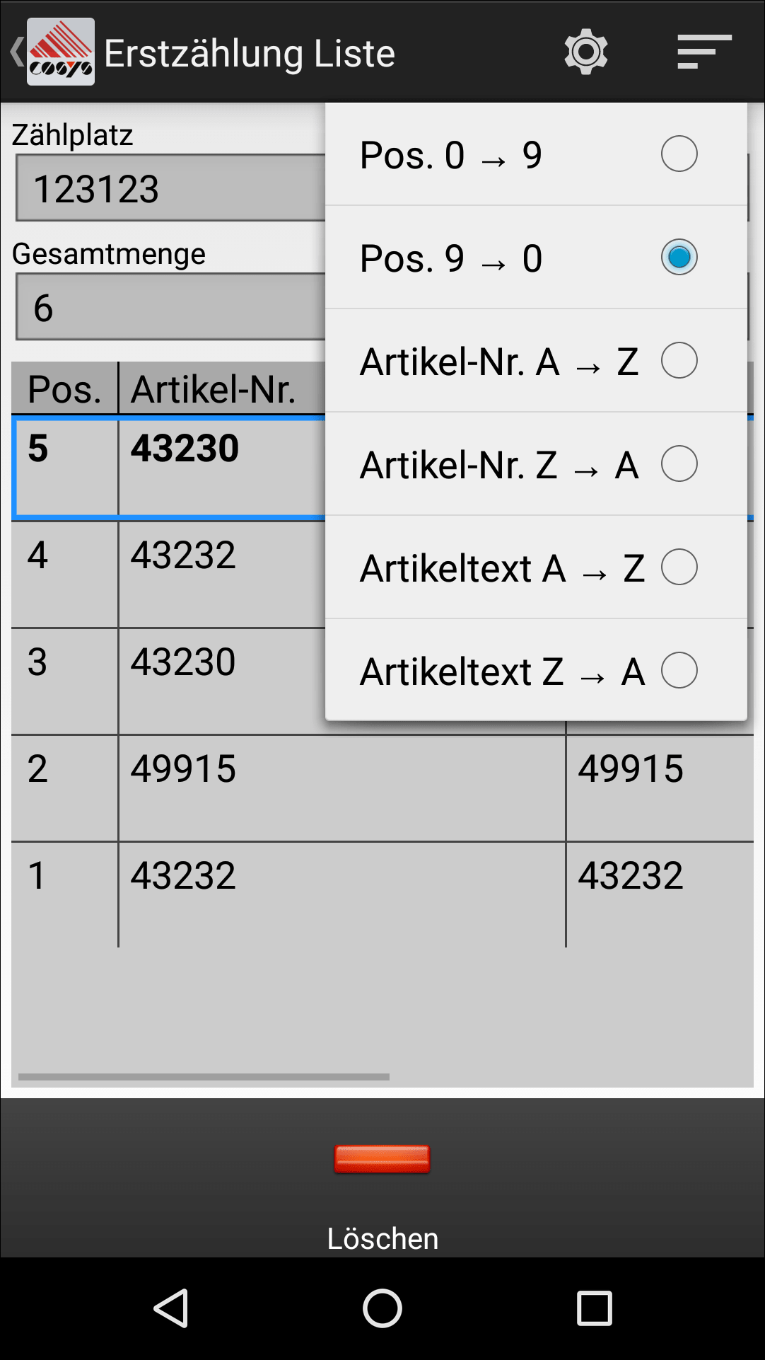 Lagerverwaltungssoftware (LVS) Inventur / Lagerbestand Software