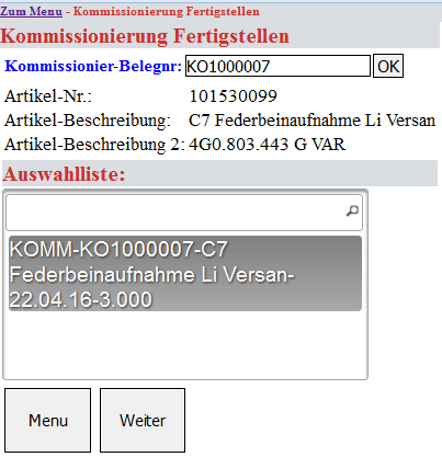 Kommissionierung Warehouse Management Kommissionierung Warehouse Management