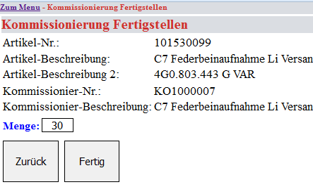 Kommissionierung Warehouse Management Kommissionierung Warehouse Management